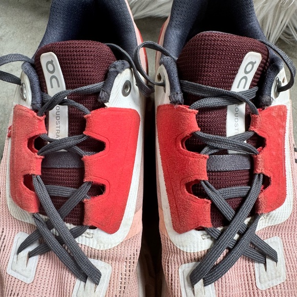 On Cloudstratus Women's Running Shoes - Rose Red - Picture 6 of 9